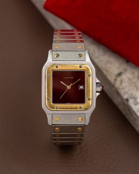 cartier 2961 burgundy|cartier santos 2961.